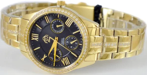 FujiTime M7111Q-Gold-Black Zegarek Damski