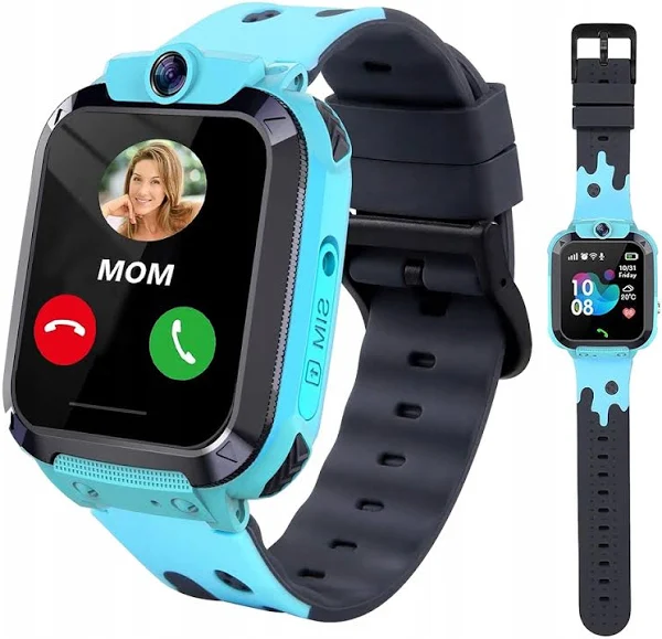 Smartwatch Zegarek Dla Dzieci Wodoodporny Dla Studentów 4-12 Lat Niebieski