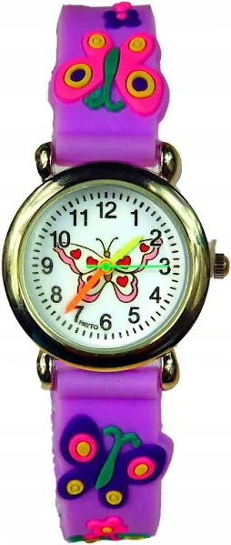 Klasyczny Zegarek Dziecięcy Motylki