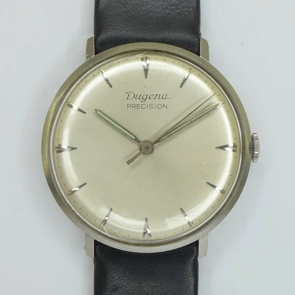 Dugena Precision Męski zegarek na rękę Stalowy ręczny naciąg