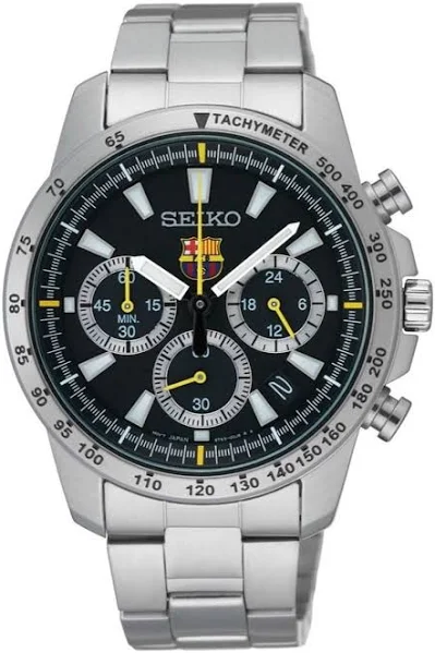 Męski zegarek Seiko SSB073P1 Sportura FC Barcelona