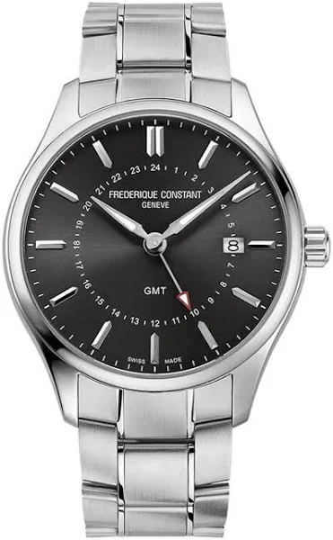 Frederique Constant Zegarek Classics Quartz GMT FC-252DGS5B6B