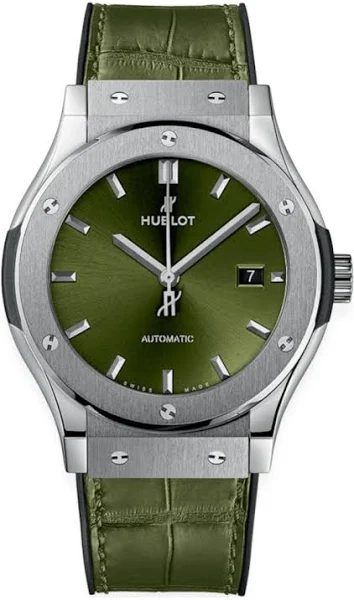 Hublot Classic Fusion Green Titanium Automatic Dial 542Nx8970lr - Zegarki na Ceneo.pl