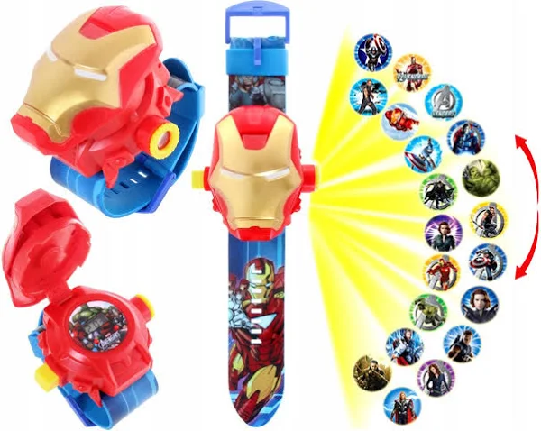 Empik Dziecięcy Zegarek 3D Projektorem Avengers Ironman