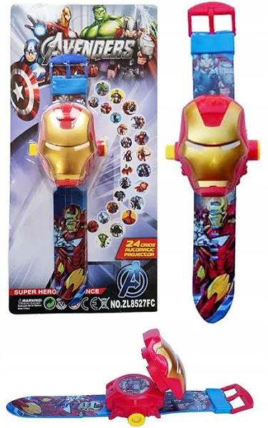 Zegarek 3D Projektor Iron Man Avengers obrazki