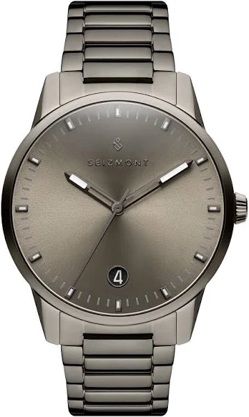 Seizmont Yves jednokolorowy zegarek ze stali nierdzewnej