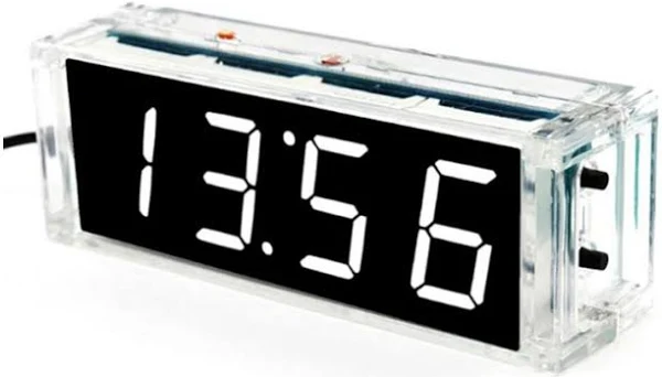 Zegar biurkowy led z termometrem 5v diy rgb