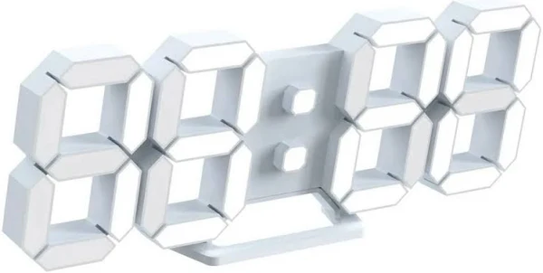 Zegar biurkowy stołowy elektroniczny stojący 3D LED CLOCK budzik termometr