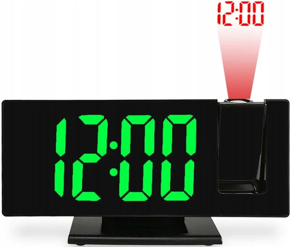 Budzik cyfrowy z termometrem i projektorem JVD SB3618.1