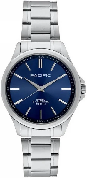 Srebrny męski zegarek na bransolecie Pacific PACIFIC SSMB-1103