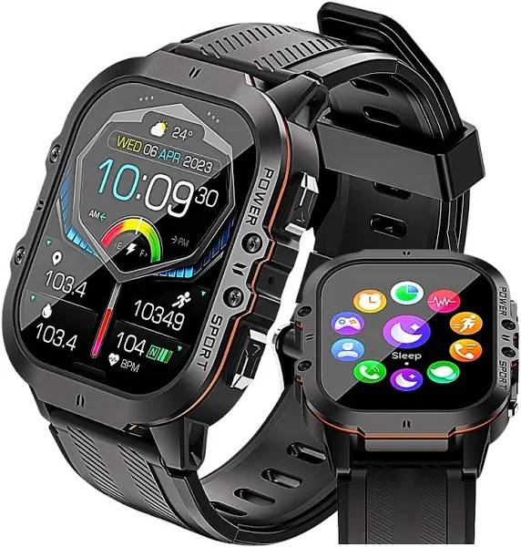Smartwatch Męski C26 Amoled Menu Pl Wodoodporne Krokomierz watch Zegarek