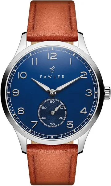 Fawler Adrien Zegarek ze stali nierdzewnej z niebieską emalią
