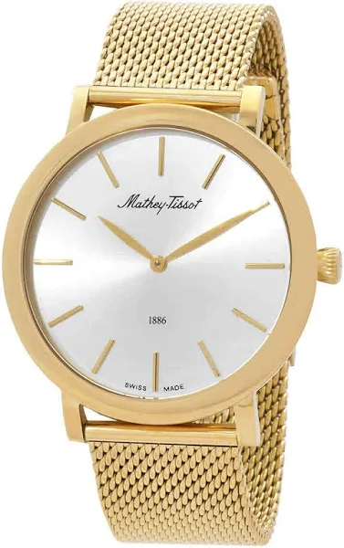 Mathey-tissot Monsoon Quartz Silver Dial zegarek męski H7916PYS