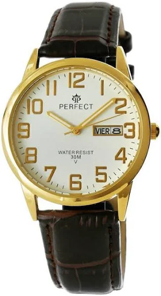ZEGAREK PERFECT MĘSKI A4002B-G D/D ZŁOTA KOPERTA