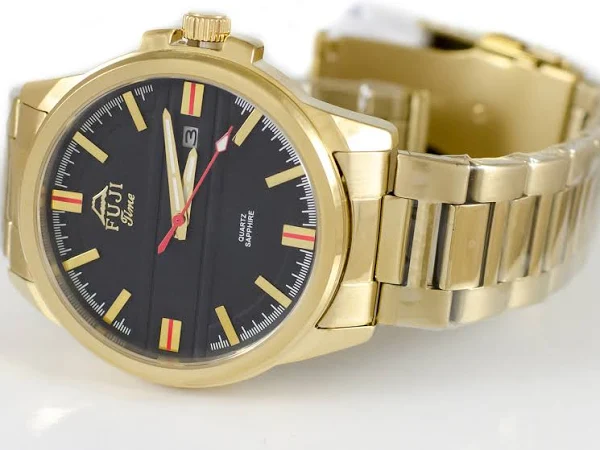 FujiTime M7129Q-Gold-Black Zegarek Męski