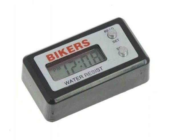Zegarek Motocyklowy Cyfrowy Czarna Obudowa