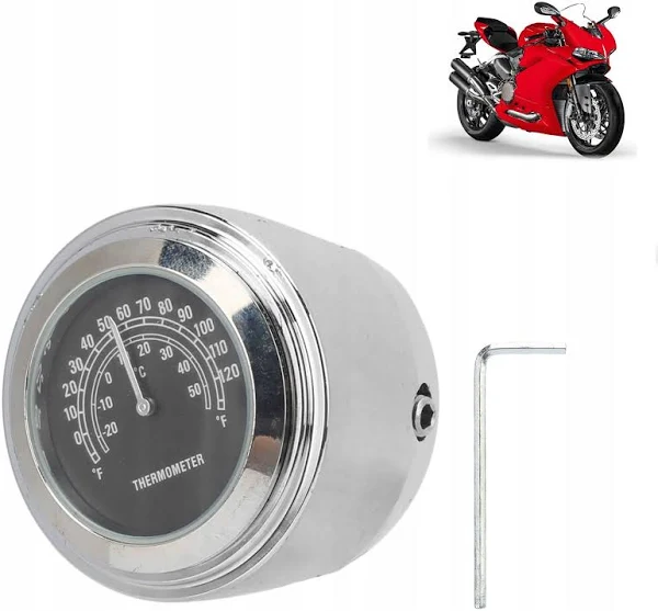 Zegarek termometr motocyklowy na kierownice
