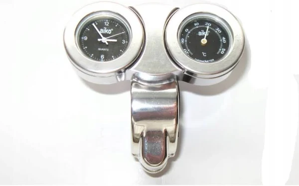 Motrix Motocyklowy Podwójny Termometr Zegarek Motocykl