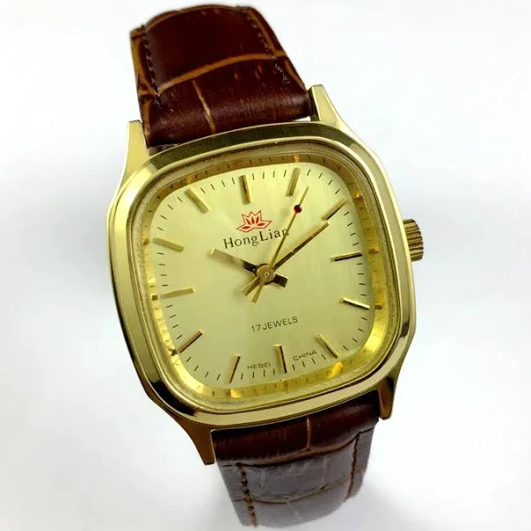 Ręczny zegarek mechaniczny o średnicy 34mm Unisex dla mężczyzn damski zegarek ręcznie nakręcany