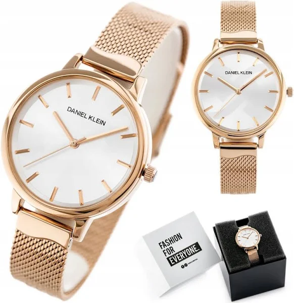 Damski Zegarek Rose Gold Klasyczny D.klein Prezent