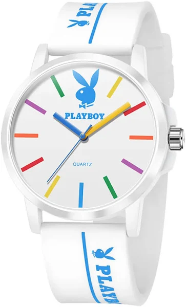 sportowy zegarek kwarcowy PLAYBOY dla mężczyzn oryginalny silikonowy pasek męski zegarek na rękę