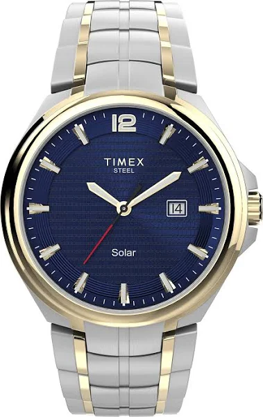 Timex Zegarek męski Solar 43mm ze stali nierdzewnej TW2V39700
