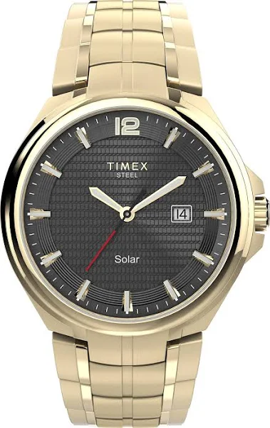 Timex Zegarek męski Solar 43mm ze stali nierdzewnej TW2V39800