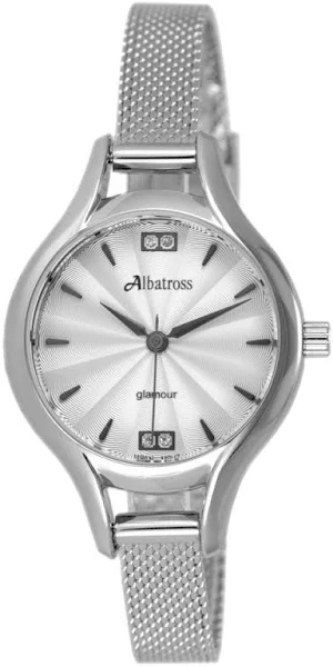 SAXO Srebrny damski zegarek ze srebrną bransoletą Albatross ABBB94-2