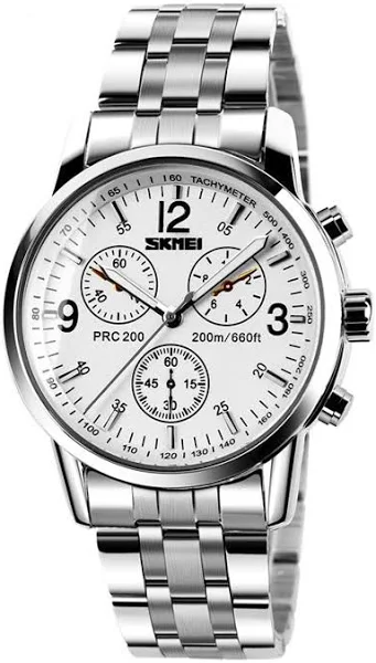 Zegarek męski Skmei bransoleta srebrny