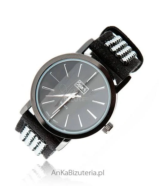 Duży zegarek damski z kryształkami swarovski