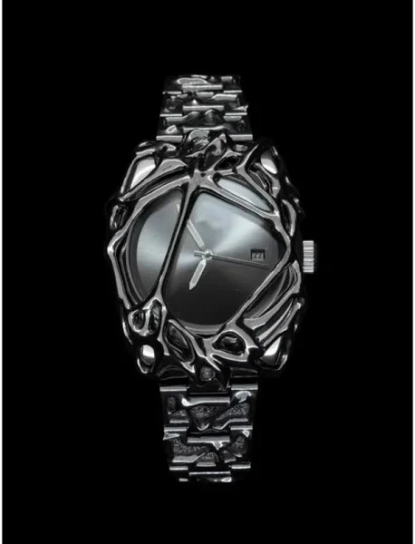 Autentyczny spersonalizowany zegarek pająk sieć alabaster retro y2k Europejski i amerykański