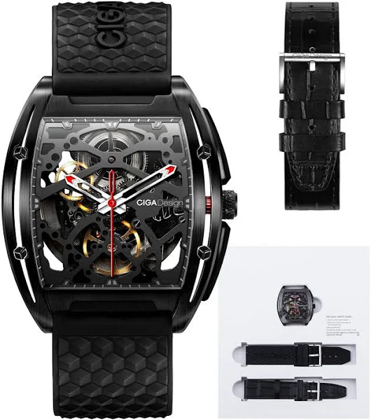 Zegarek męski Ciga Z-Series DLC Skeleton Automatic Z031-BLBL-W15BK