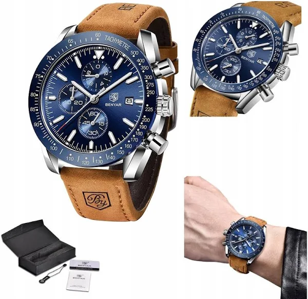 Zegarek Męski Klasyczny Na Pasku Benyar