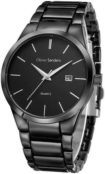 Tytanowy Zegarek Męski Na Bransolecie Czarny