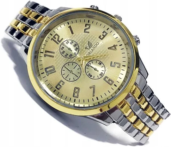 Zegarek męski Orlando bransoleta srebrny vcf3