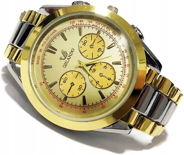 Zegarek męski Orlando bransoleta srebrny do12