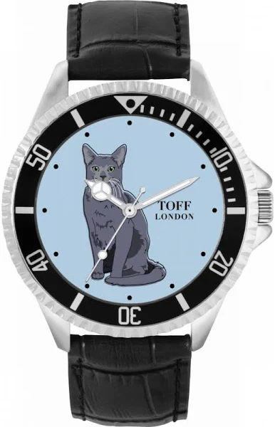 TLWL-9407 Toff London Rosyjski niebieski zegarek dla kota