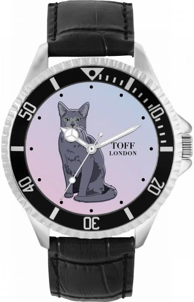 TLWL-9413 Toff London Rosyjski niebieski zegarek dla kota