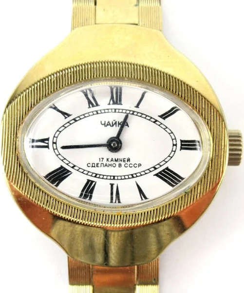 Rosyjski Damski Zegarek Na Rękę Zegarek Damski Pozłacany Mech. Damski