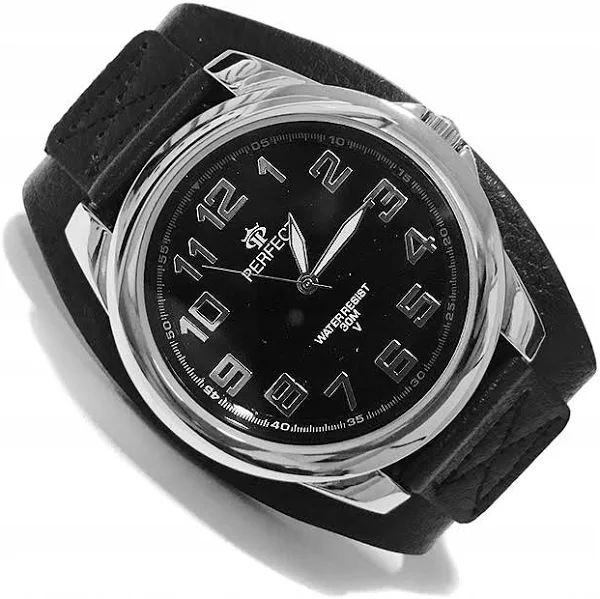Zegarek męski Perfect analogowy pasek czarny