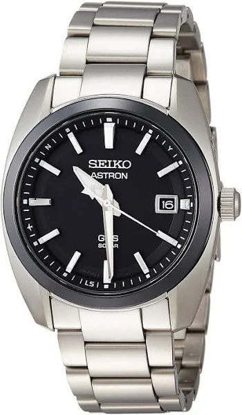 Seiko Astron Eco-Drive Black Dial Stainless Steel Sbxd005 - Zegarki na Ceneo.pl