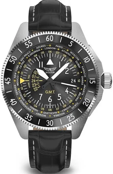 Aviator Airacobra GMT V.1.37.0.307.4 Zegarek Męski