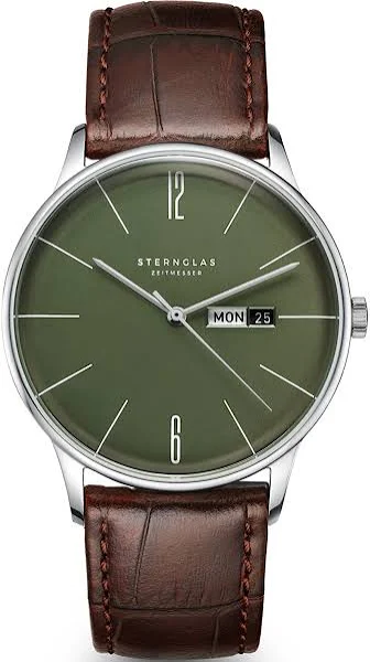 Zegarek męski Sternglas Berlin Olive Green S01-BE08-HE05