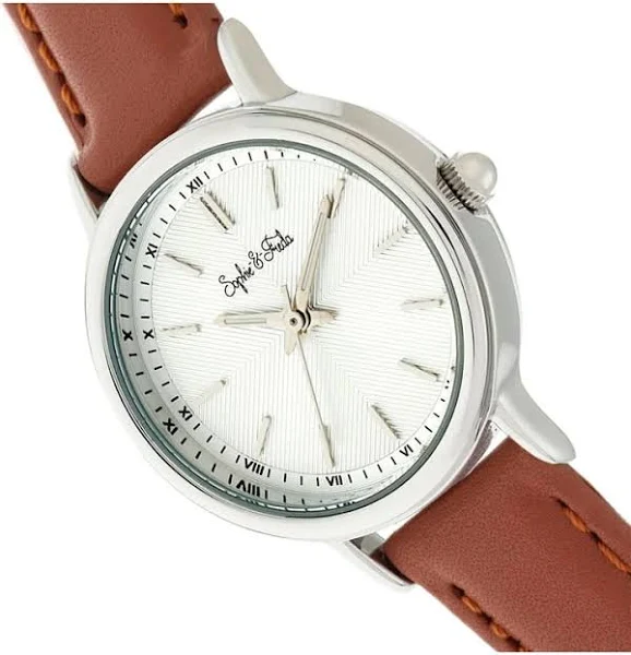 Sophie & Freda Zegarek kwarcowy Berlin w kolorze brązowo-biało-srebrnym