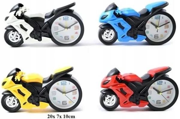 Budzik Dla Dzieci Motocykl Zegar Dla Chłopca Głośny Alarm Różne
