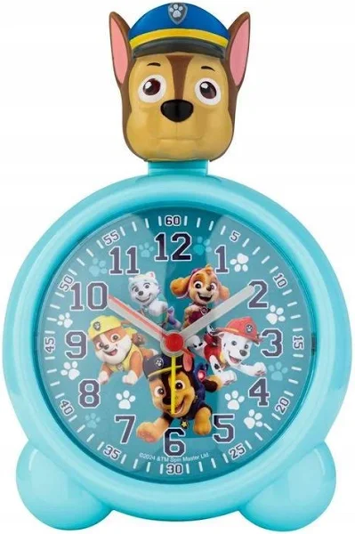 Budzik Psi Patrol Chase zegar błękitny