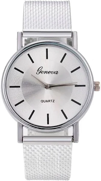 Zegarek damski z metaliczną bransoletą