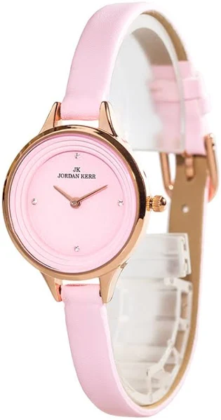 Jordan Kerr J.Kerr Zegarek Damski Na Wąskim Skórzanym Pasku