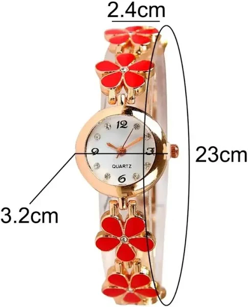 Mała tarcza bransoletka kwiatowa zegarek dla kobiet wersja koreańska proste modne okrągłe zegarki