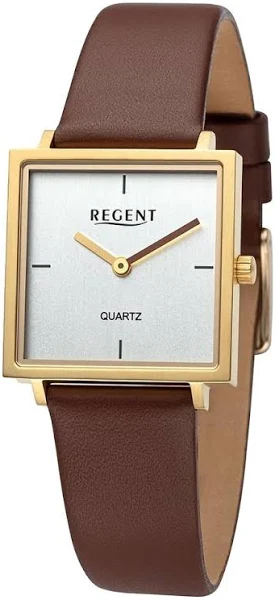Regent damski zegarek analogowy skórzany pasek brązowy UR2154097